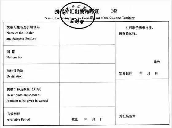 出入境携带现金规定，出入境能带多少外币？