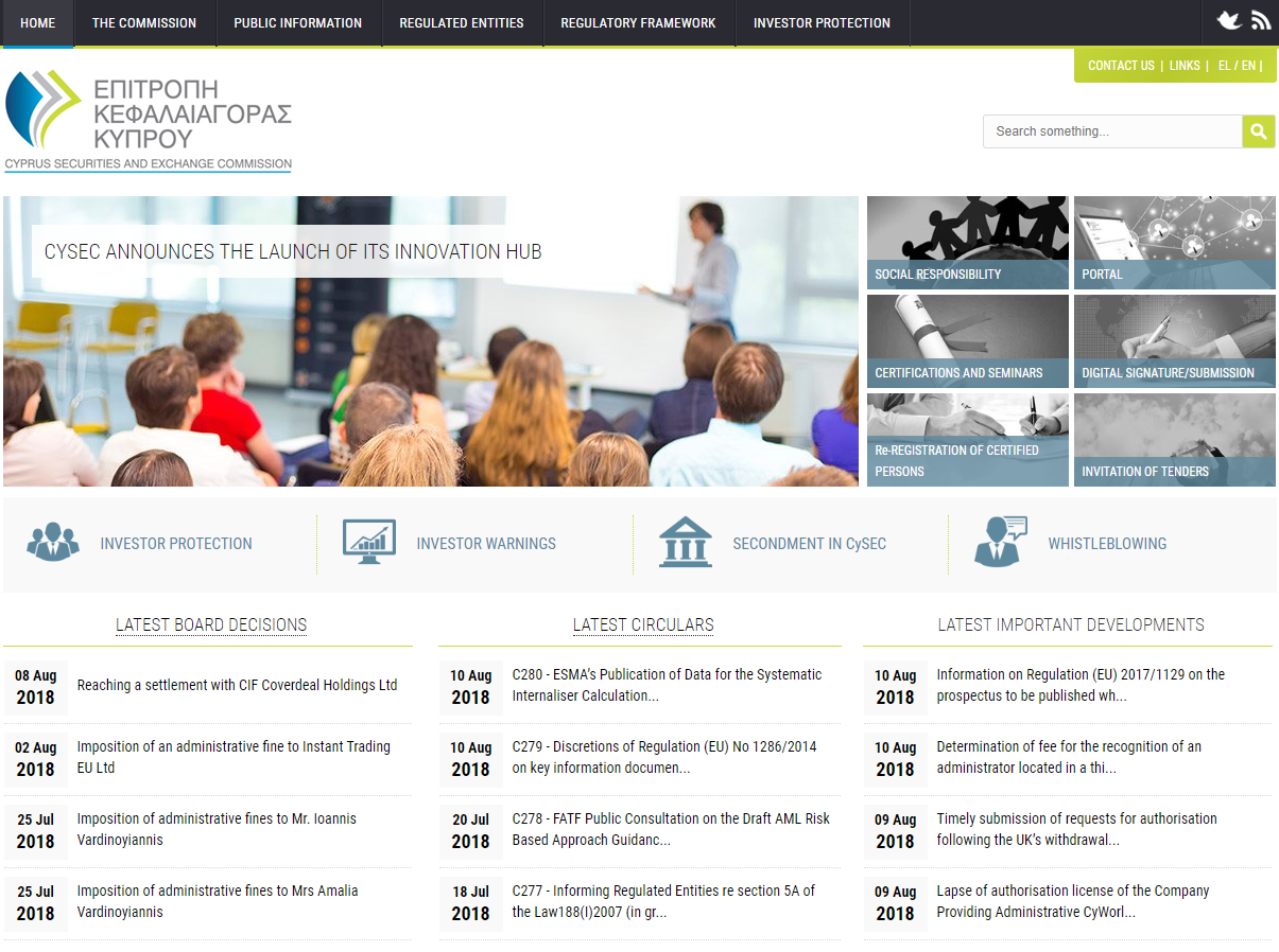cysec监管查询_塞浦路斯证监会(CySEC)监管查询官网