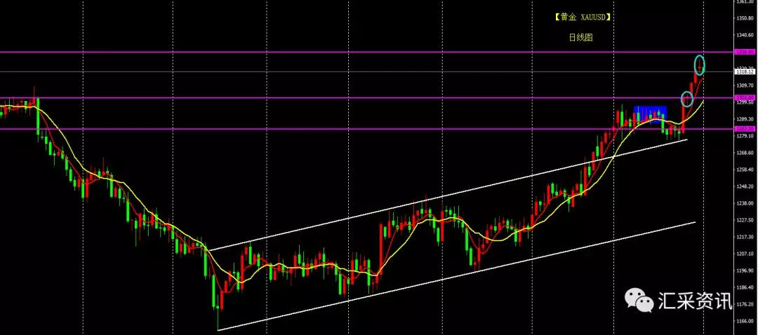 019.2.1日黄金技术面日内分析"