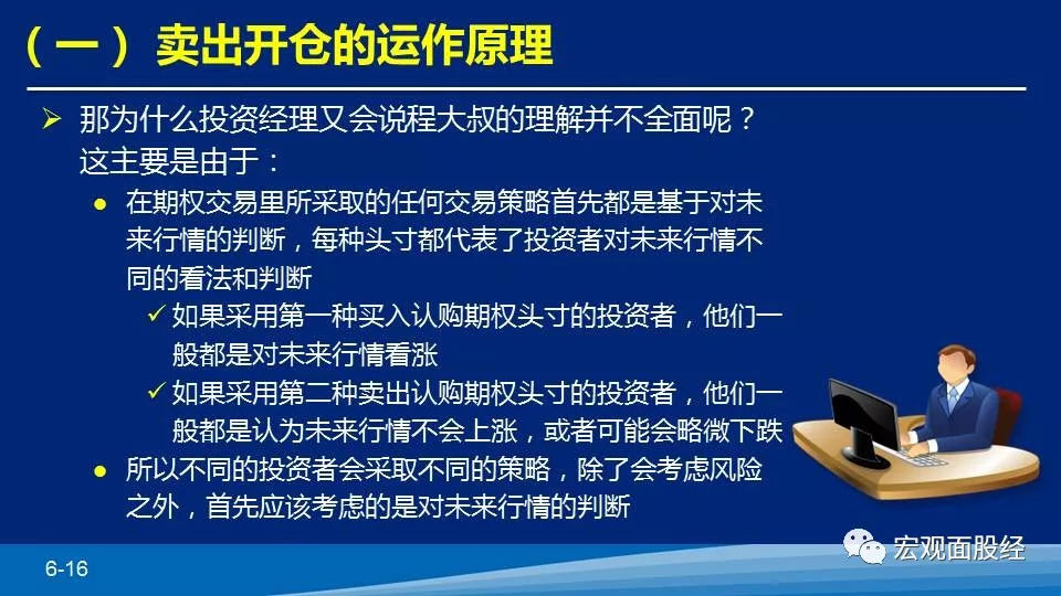 什么是卖出开仓？卖出开仓的运作原理（视频+ppt）