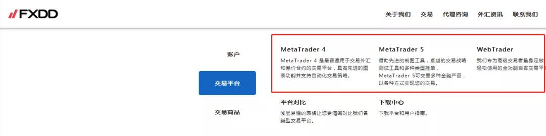 fxdd外汇交易平台（MT4,点差）简介