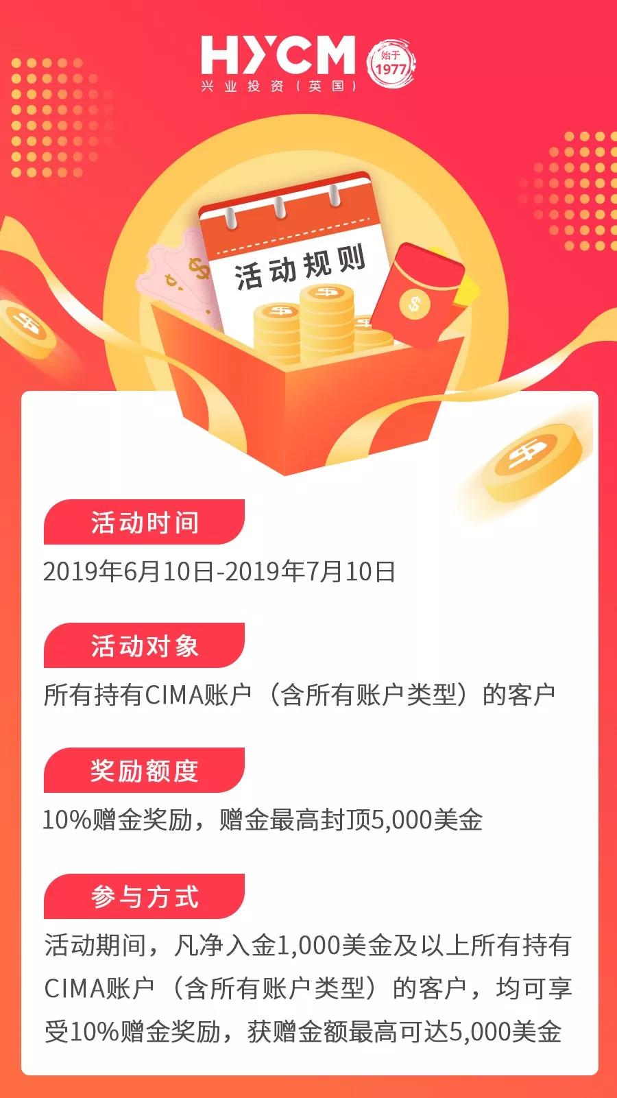 hy兴业投资10%赠金，激情一“夏”