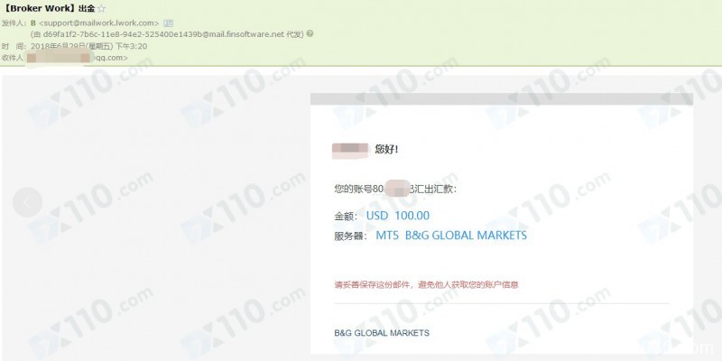 朋友介绍在B&amp;G GLOBAL开户交易，目前平台无法出金，还注销客户账号