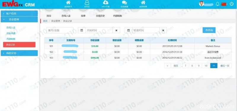 EWG平台疑似跑路不能出金，沈阳分公司解散