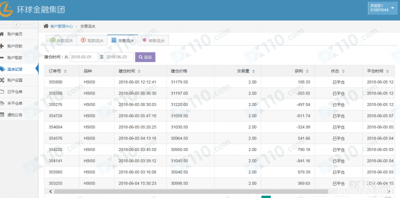 被股票群老师忽悠到环球金融交易指数，老师喊单操作亏损巨大