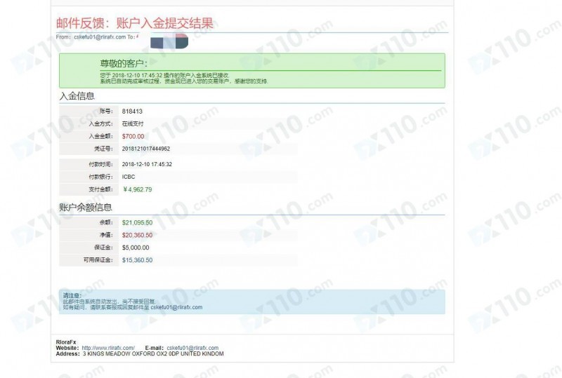 微信网友诱导我在RloraFx开户入金，代我操作亏损10多万