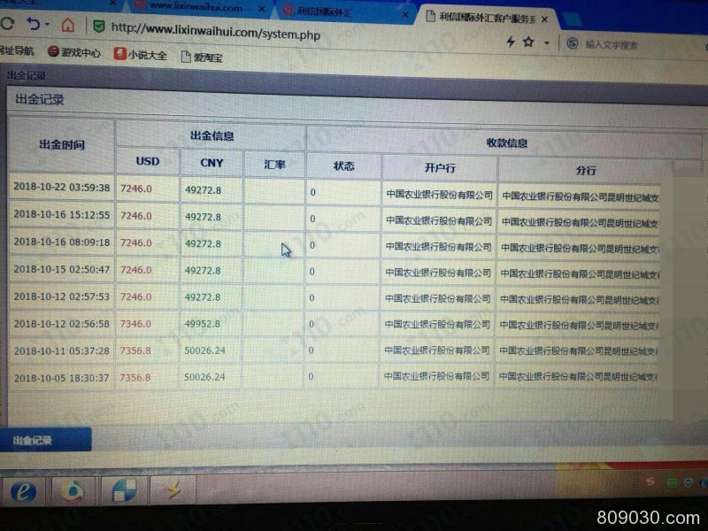 在利信国际外汇平台入金未交易，发现平台不合规多次申请出金均未到账