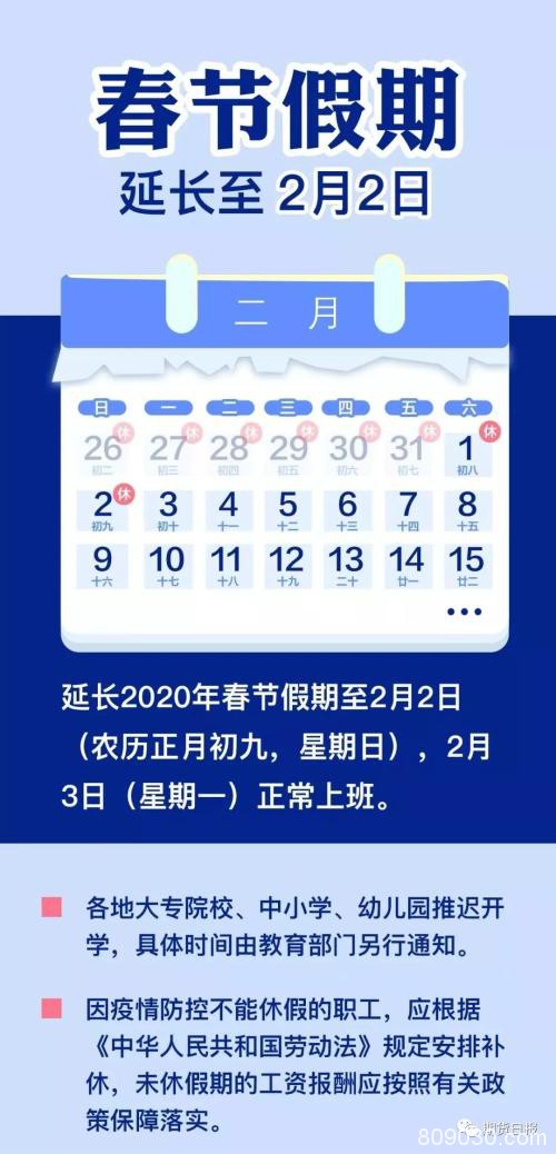 春节假期延长至2月2日！全国确诊2463例 死亡80例！