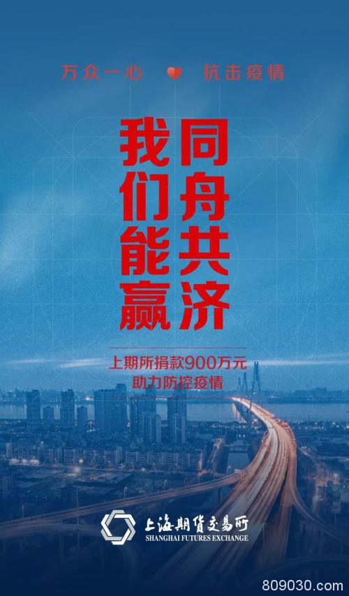 同舟共济 我们能赢――上期所捐款900万元助力防控疫情