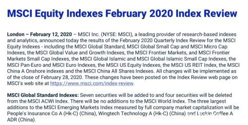 3只A股新纳入MSCI 北向资金持续抄底这些股