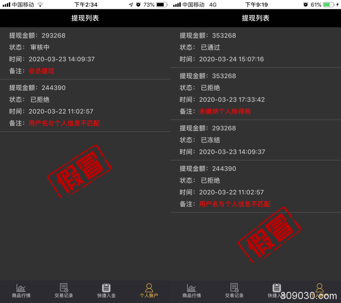 父亲被骗入假冒ForexClub福瑞斯APP平台，提现要求交20%保证金！