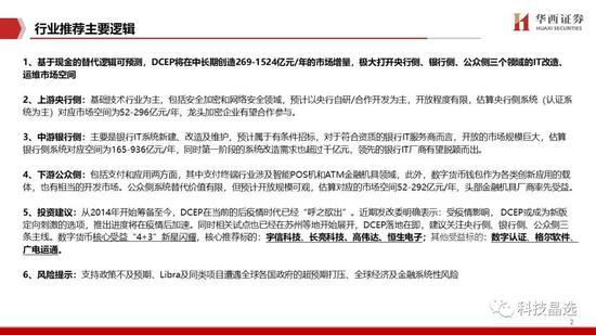 华西证券：DCEP呼之欲出 详解公众侧等三条投资主线