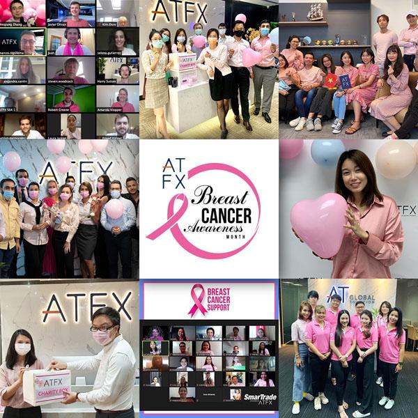 ATFX全球办事处同事为“粉红日”助力